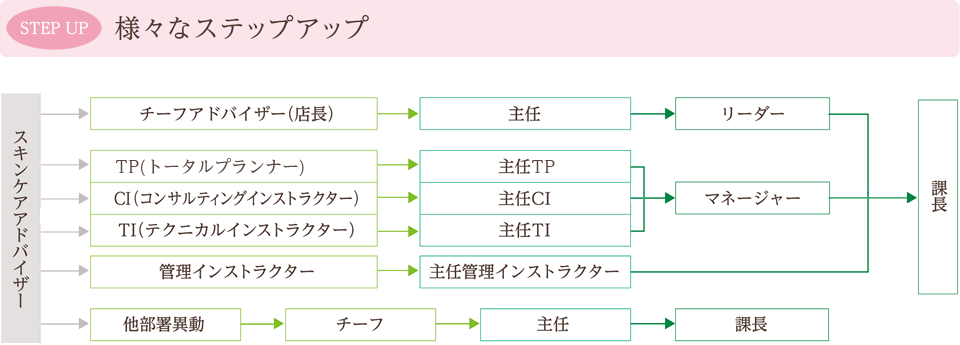 様々なステップアップ